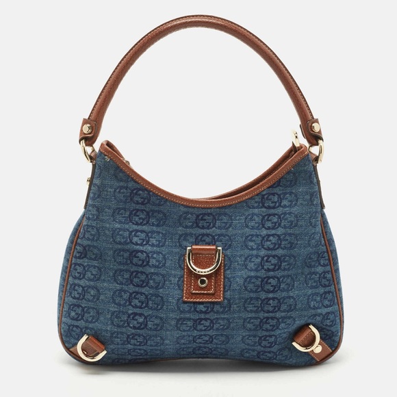 Stylish Blue and Tan Women's Bag - Picture 6 of 6